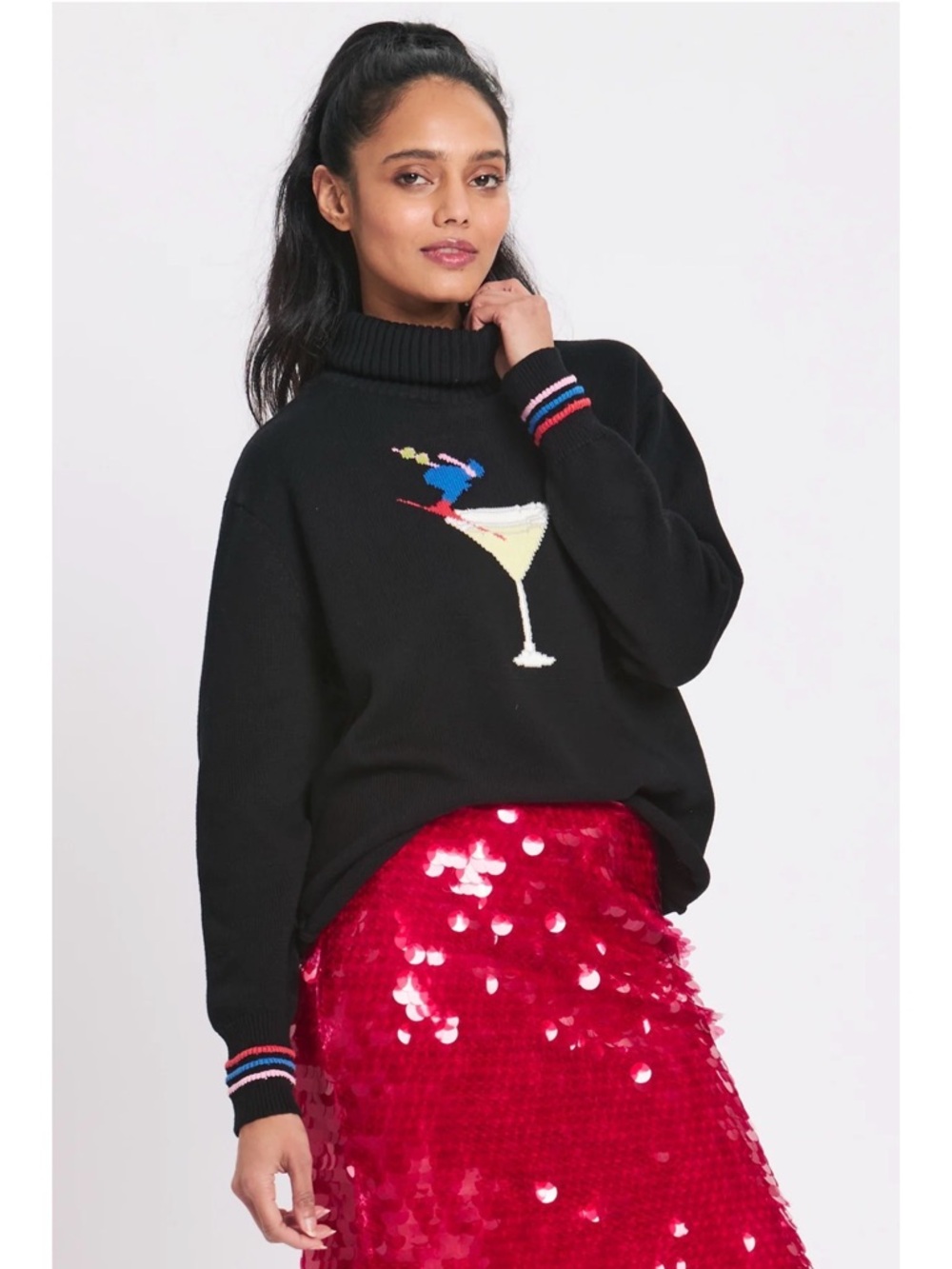 Rachel Antonoff Apres Ski Martini Turtleneck Sweater